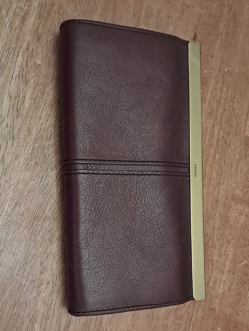 Fossil Kayla Framed Clutch Burgundy